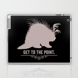Get to the Point - Porculope Silhouette Laptop Skin