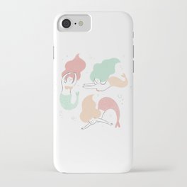 Colorful mermaids iPhone Case