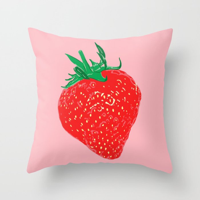 Strawberry, 2013. Throw Pillow
