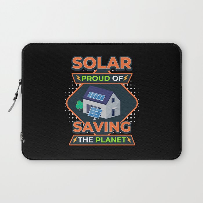 Saving The Planet Photovoltaic Sun Solar Laptop Sleeve