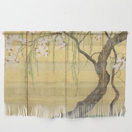 Cherry, Maple and Budding Willow Tree Wall Hanging