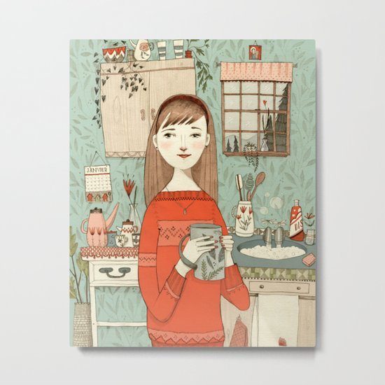 In The Kitchen Metal Print