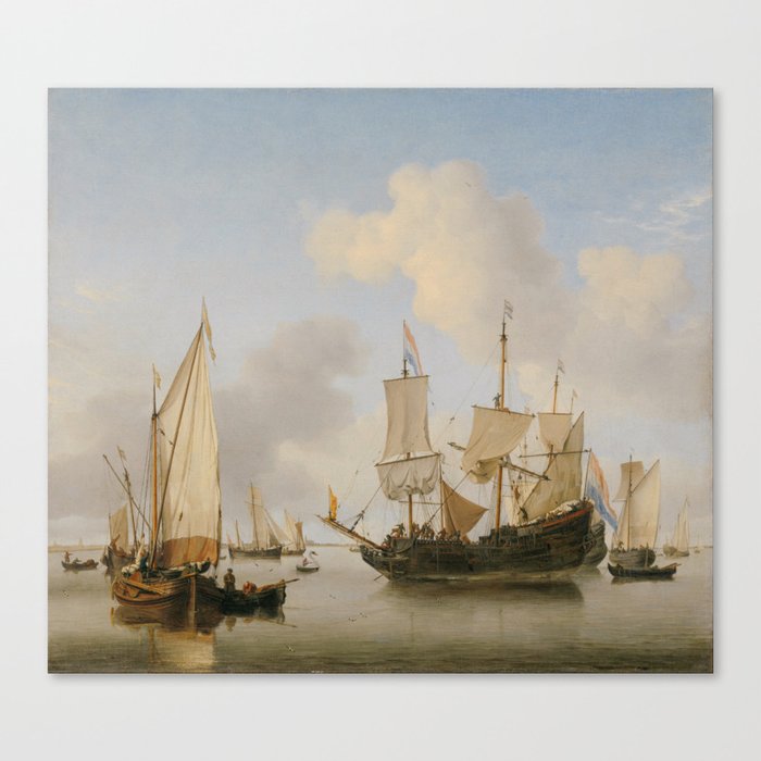 Sightseeing with the Dutch Navy Canvas Print