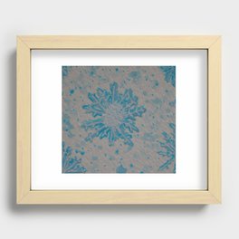 Snowflakes Recessed Framed Print