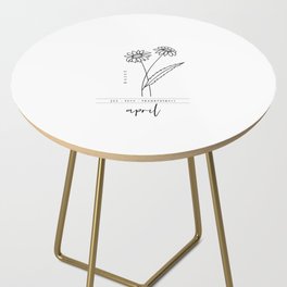 April Birth Flower | Daisy Side Table