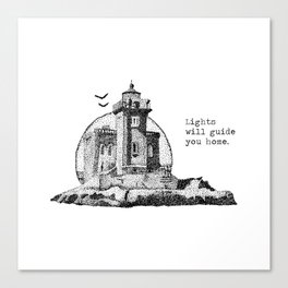 Lights will guide you home Canvas Print