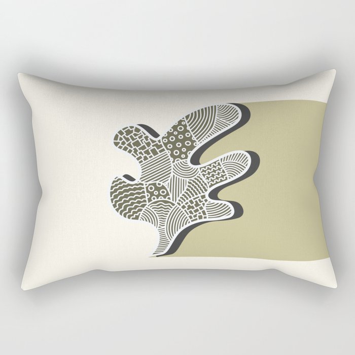 Patterned coral reef 4 Rectangular Pillow