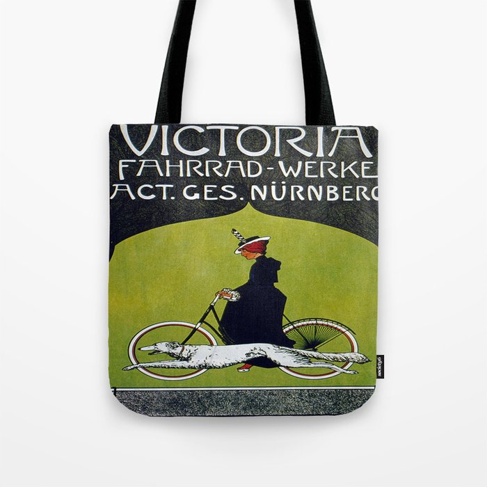 Vintage poster - Victoria Bicycles Tote Bag