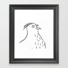 This Bird Has Seen Too Much Framed Art Print