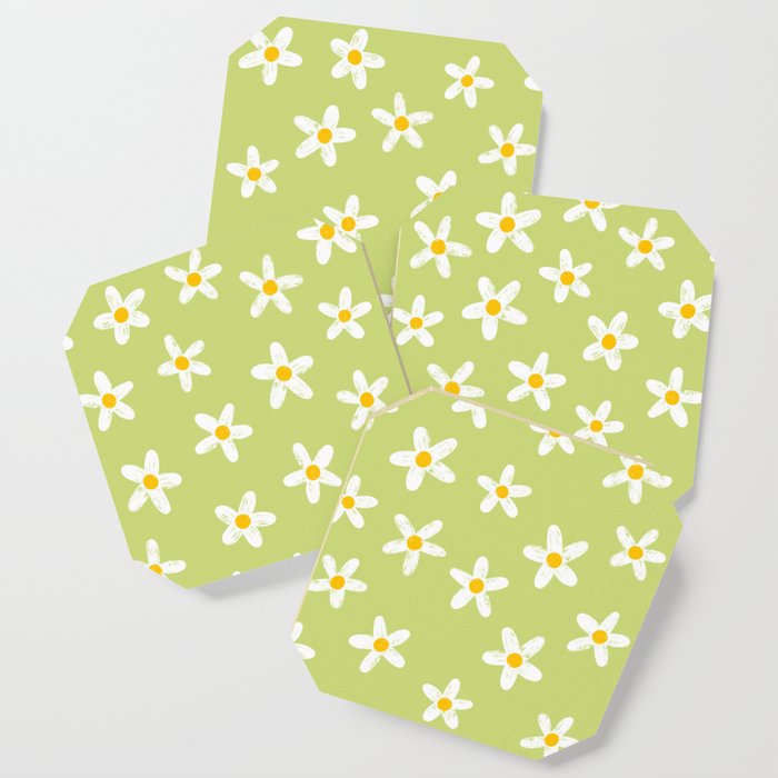 Green Daisies Coaster