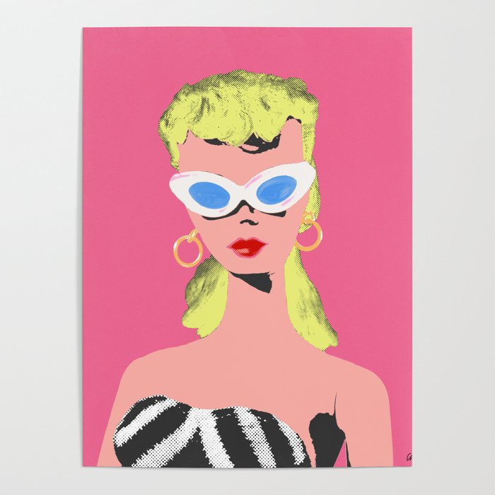 Pink Blonde Doll Poster