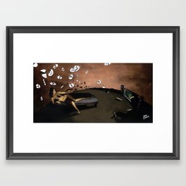 SUNRISE WITH BROKEN PLATES (2004 version) Framed Art Print