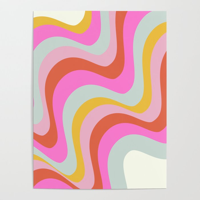 70s Abstract Candy Poster