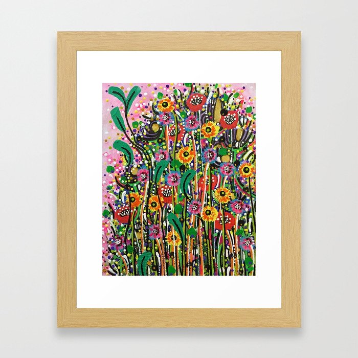 You Can Learn A Lot of Things from the Flowers Framed Art Print