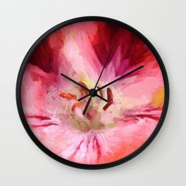 Rose Geranium Wall Clock