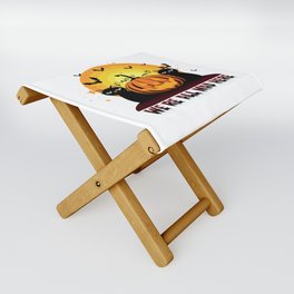 Halloween we are all mad decoration art Folding Stool