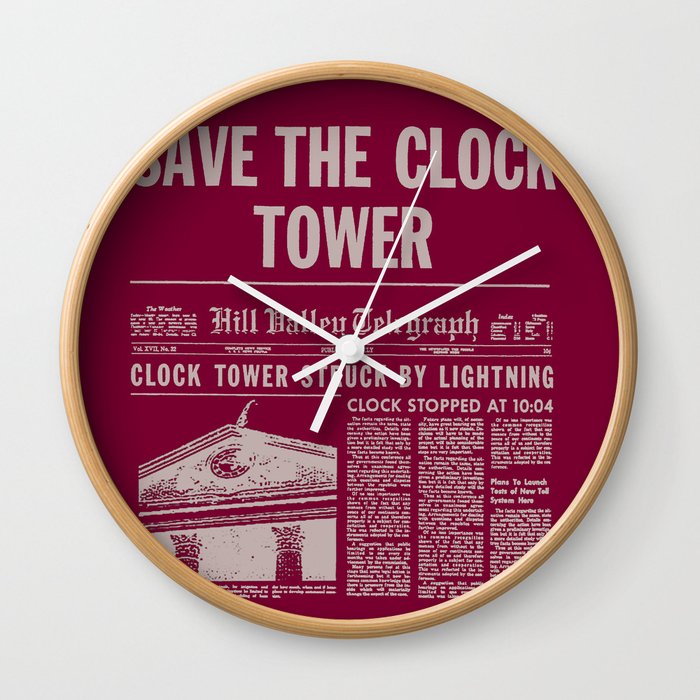 Back To The Future Wall Clock