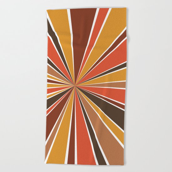 70's Star Burst Beach Towel