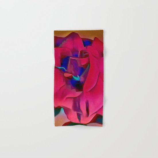 Red Rose Hand & Bath Towel