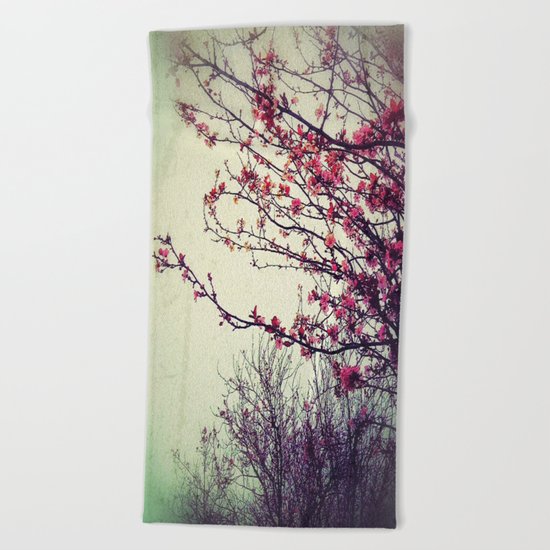 Cherry Blossom Beach Towel