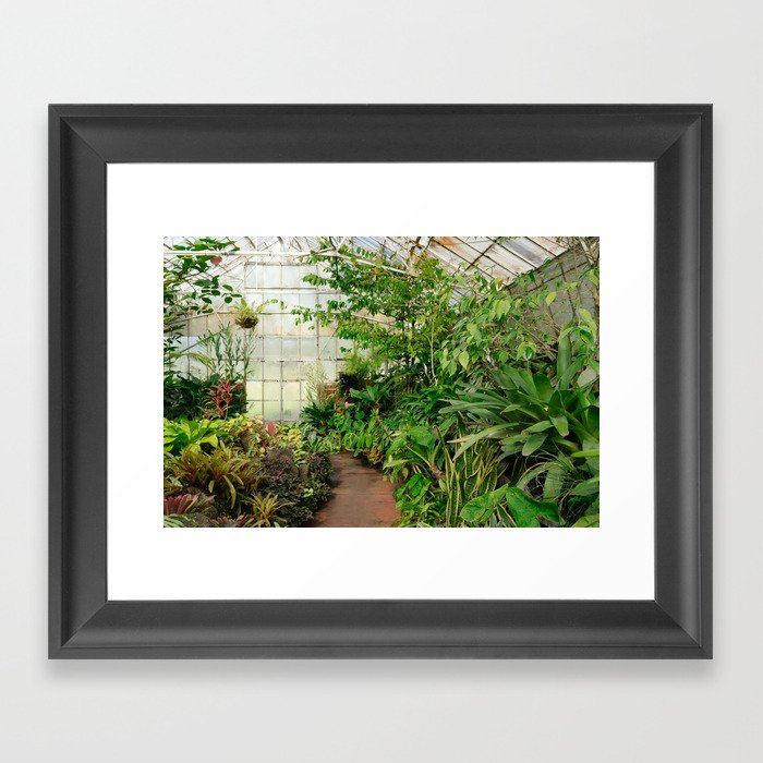 Greenhouse Gardening Framed Art Print