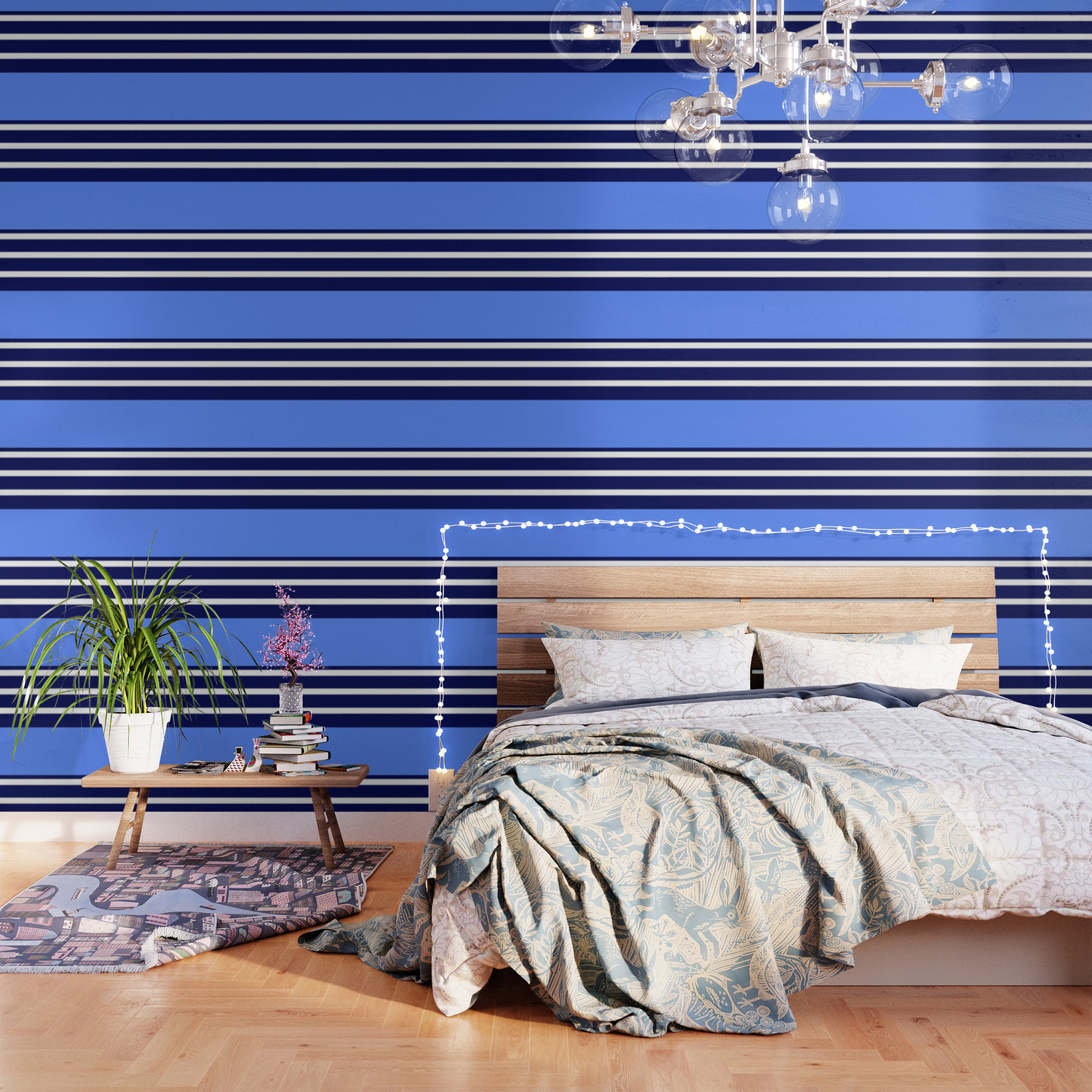 Wallpaper Summer Patio Perfect Blue White Navy Wallpaper By Pat71896 HD