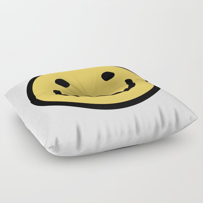 Smiley Face   Cute Simple Smiling Happy Face Floor Pillow