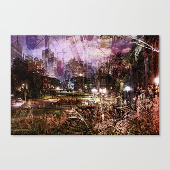 Double Exposure Art Canvas Print