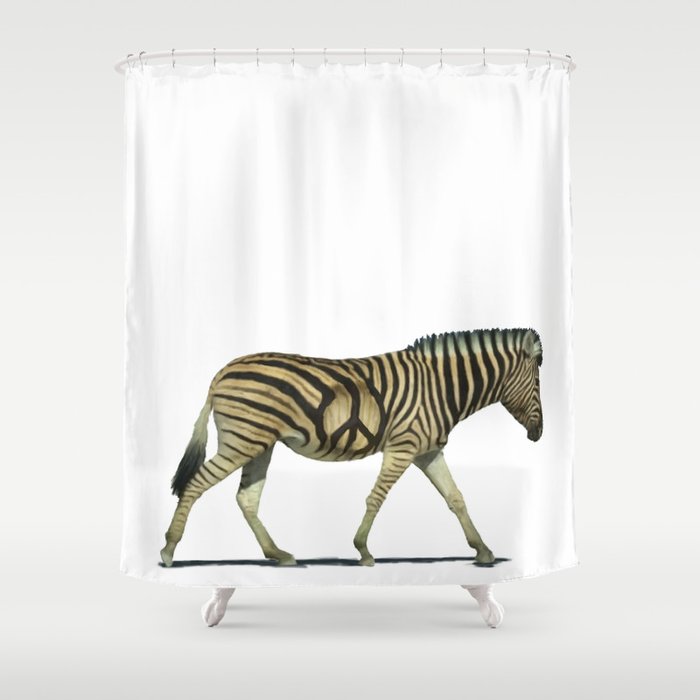 Peace Stripes Shower Curtain