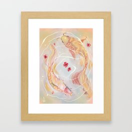 Koi Fish Framed Art Print