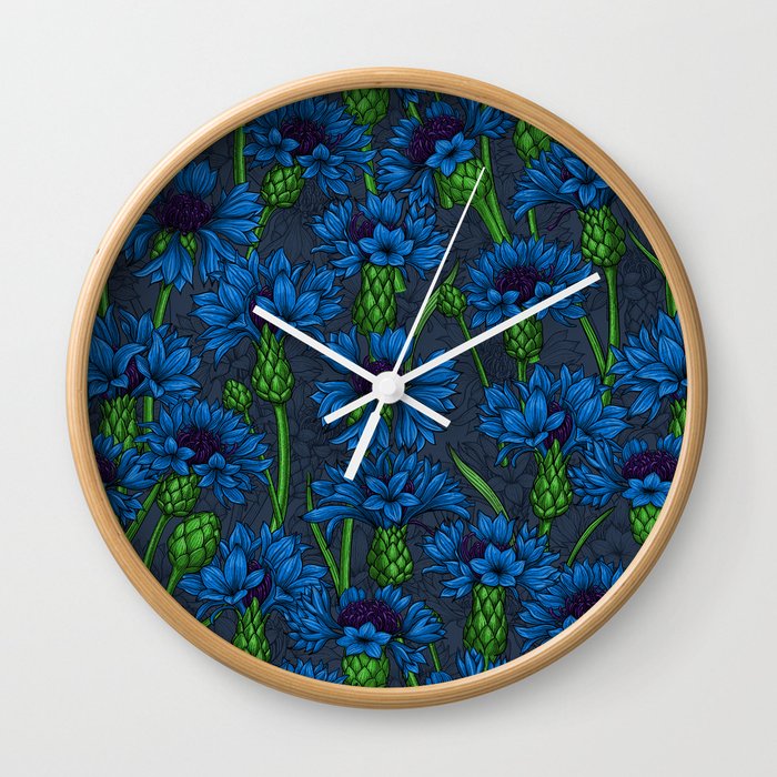 Cornflowers Wall Clock