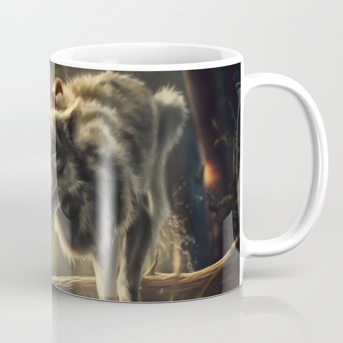 Faster (Wolf and Squirrel) Coffee Mug