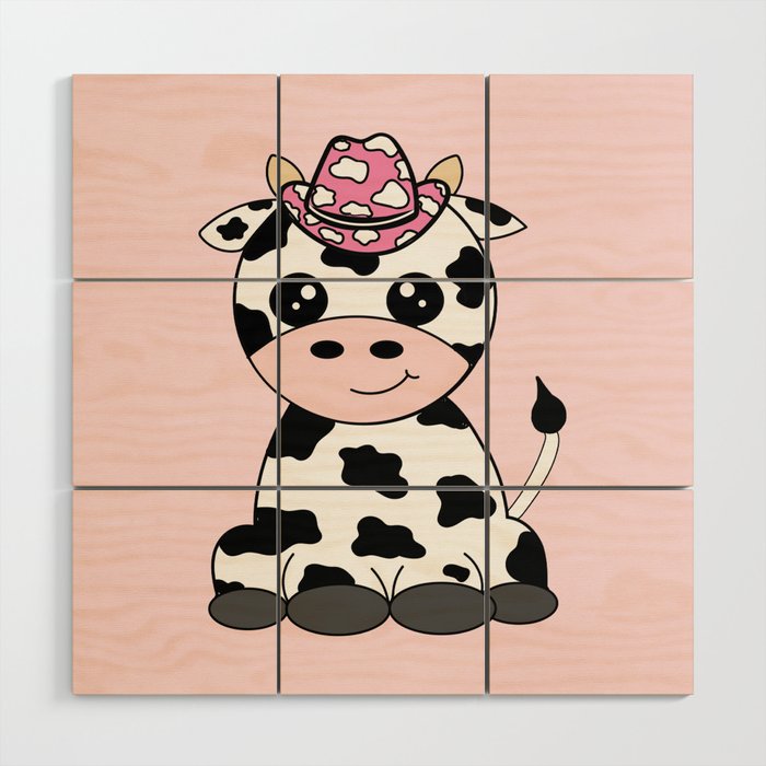 Double The Cow Wood Wall Art