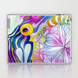 Big Purple Fish Watercolor Laptop & iPad Skin