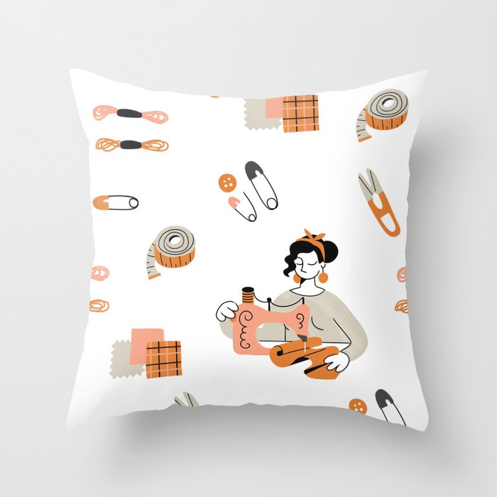 So much to sew, so little time Throw Pillow