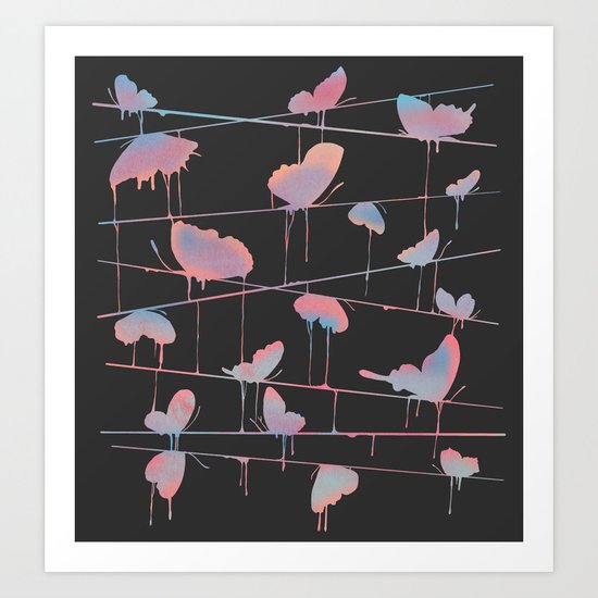 Hanging On for Dear Life Art Print