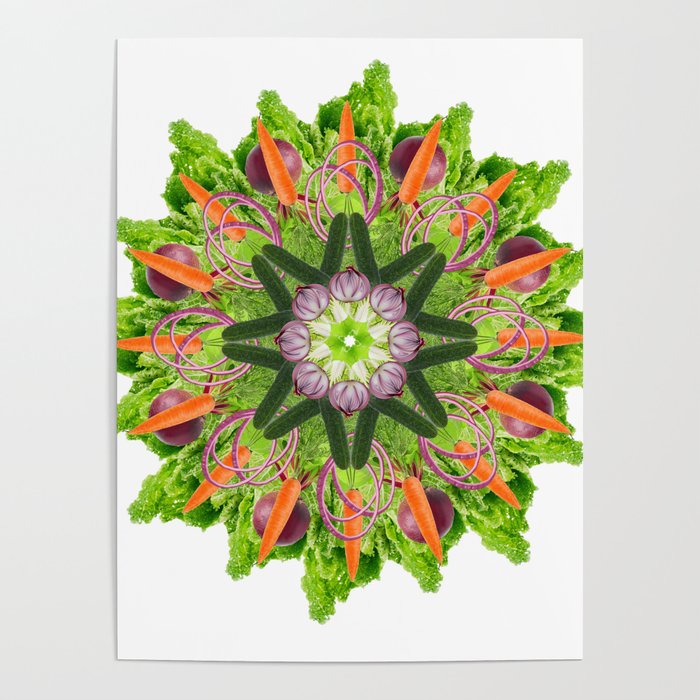 veggies mandala Poster