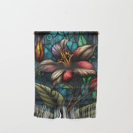 Stained Glass Flower Wall Hanging