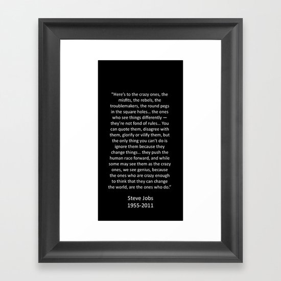 Crazy Ones Framed Art Print