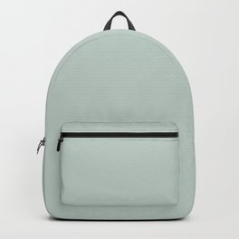 Palladian Blue Pale Soft Blue-Green Satin Solid Matte Colour Blocks Backpack