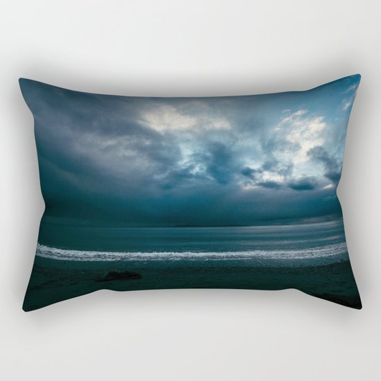 Blue Sunset Rectangular Pillow