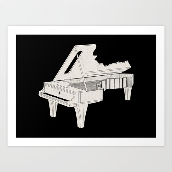Music Is The Key. Art Print
