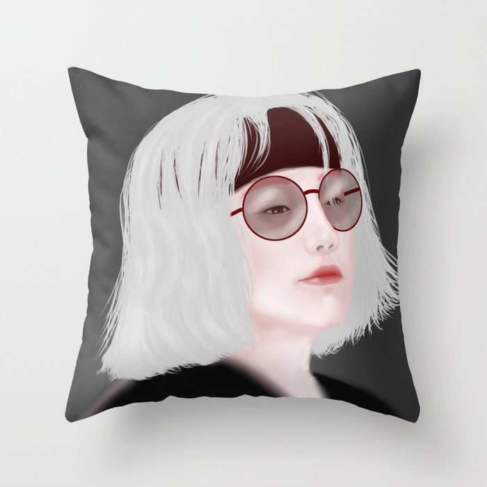 Miss Evie The Witch Throw Pillow