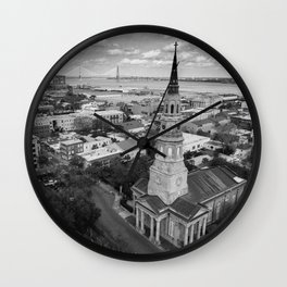 St Philips Black and White Wall Clock