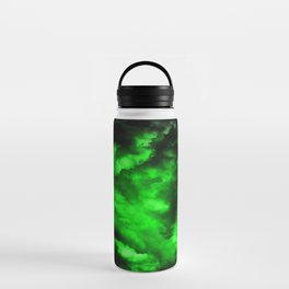 Envy - Abstract In Black And Neon Green Water Bottle