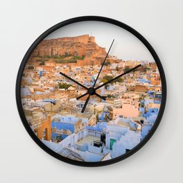 The Blue City of Jodhpur, India Wall Clock