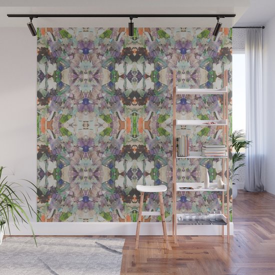 Beautifully Broken Abstract Glass Art Wall Mural By