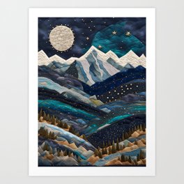 Moon Glow  Art Print