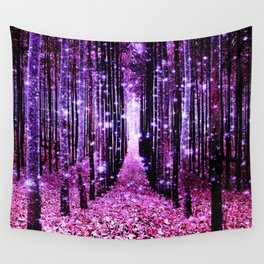 Magical Forest Pink & Purple Wall Tapestry
