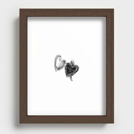 Temporary Heart Recessed Framed Print